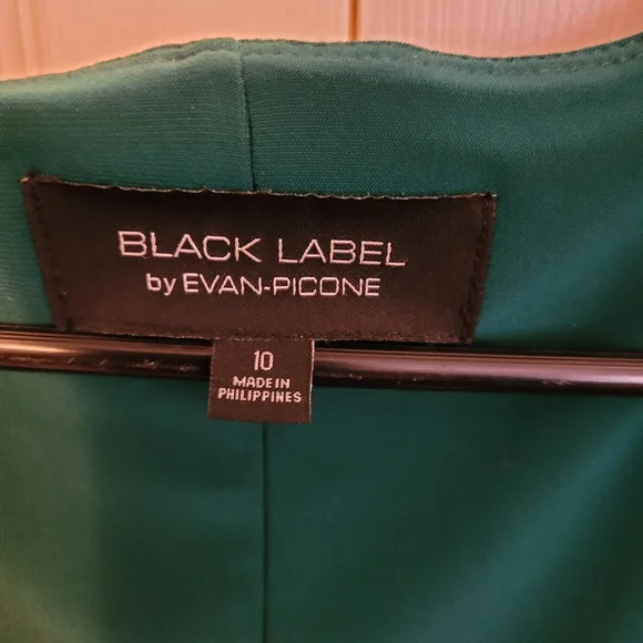 Evan Picone- Black Lable women's dress, dark green, size 10. - Picture 3 of 3